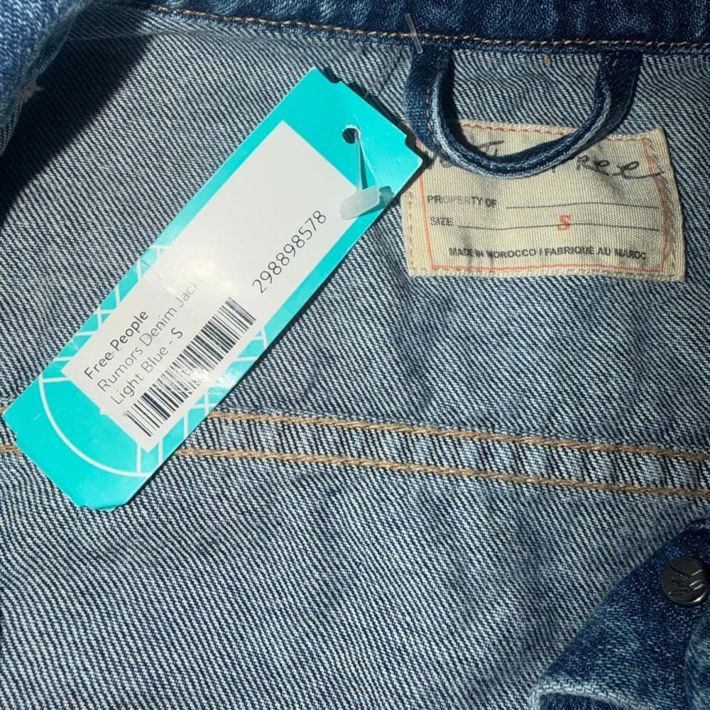We the Free People Light Blue Rumor Denim Jacket - Picture 9 of 10